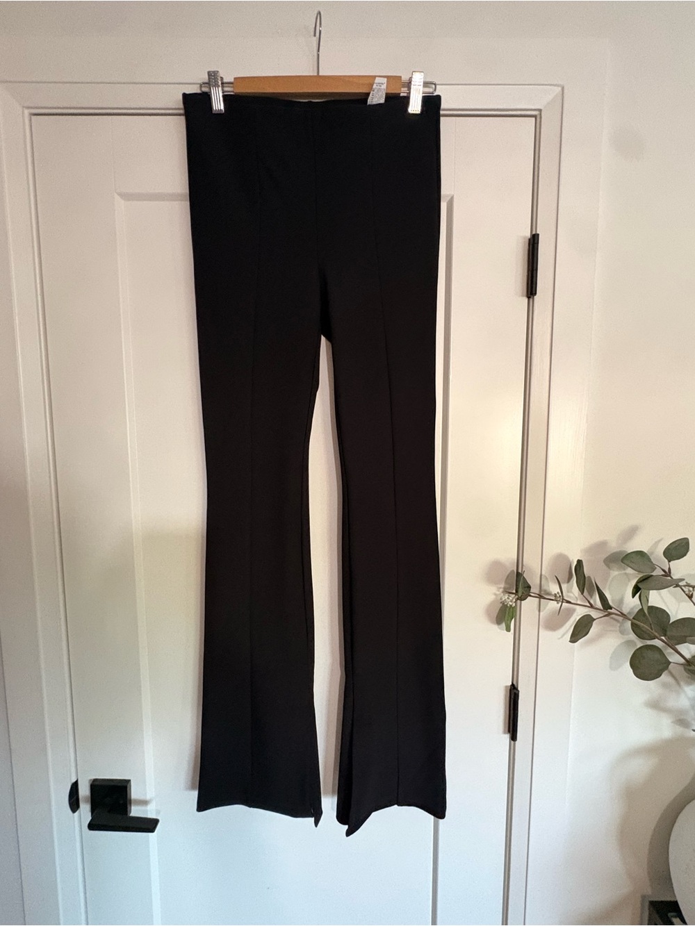 Zara Black High-Rise Boot-Cut Pants